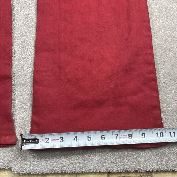 Jacaranda woman’s size 9 jeans Nwt beaded floral details studded bootcut Red - Picture 10 of 10